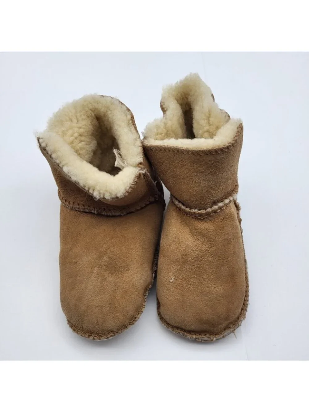 Ugg Baby Toddler Slippers Leather Sheepskin SZ L 1-2 Years Slip on